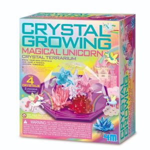 Set experimente de crescut cristale, 4M, Terariu cu unicorni
