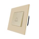 Buton de Sonerie Mecanic LUXION cu Rama din Sticla