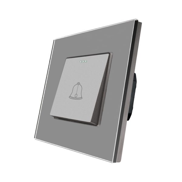 Buton de Sonerie Mecanic LUXION cu Rama din Sticla