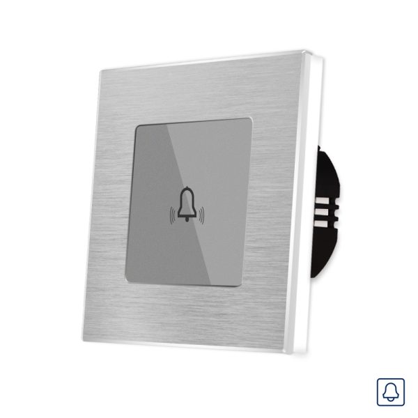 Buton Sonerie cu Touch din Sticla si Rama de Aluminiu LUXION