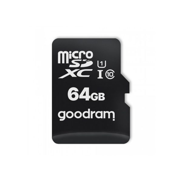 Card de memorie MicroSDXC + Adaptor SD, GOODRAM M1AA-0640R12, 64 GB, Memorie interna USH-I
