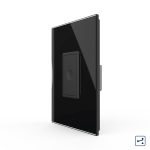Intrerupator Simplu Cap Scara / Cruce cu Touch Livolo cu Rama Din Sticla 1M – Serie Noua