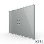 Intrerupator cap scara/cruce wireless cu touch Livolo din sticla – standard italian