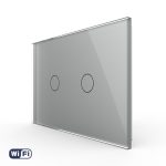 Intrerupator Dublu Wi-Fi cu Touch LIVOLO, standard Italian – Serie Noua