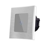 Intrerupator Simplu cu Touch din Sticla si Rama de Aluminiu LUXION, 500W