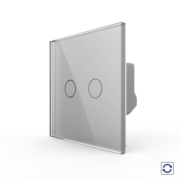 Intrerupator Dublu cu Revenire, Contact Uscat cu Touch LIVOLO – Serie Noua