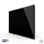 Intrerupator Triplu Cap Scara / Cruce Wi-Fi cu Touch LIVOLO, standard italian – Serie Noua