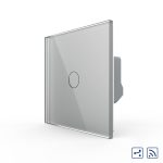 Intrerupator Cap scara / Cruce Wireless cu Touch Livolo din Sticla, Serie Noua