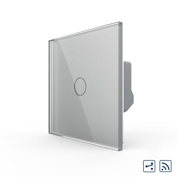 Intrerupator Cap scara / Cruce Wireless cu Touch Livolo din Sticla, Serie Noua