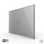 Intrerupator Simplu Cap Scara / Cruce Wi-Fi cu Touch LIVOLO, standard italian – Serie Noua