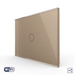 Intrerupator Simplu Cap Scara / Cruce Wi-Fi cu Touch LIVOLO, standard italian – Serie Noua