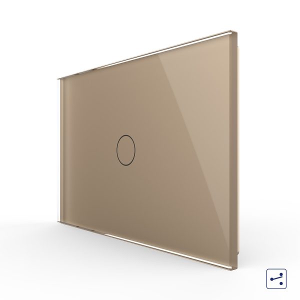 Intrerupator Simplu Cap Scara / Cruce cu Touch LIVOLO din Sticla – Serie Noua