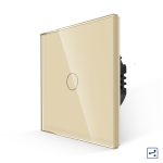 Intrerupator Simplu Cap Scara cu Touch din Sticla LUXION