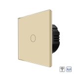 Intrerupator Simplu Wi-Fi + RF433 cu Touch din Sticla LUXION