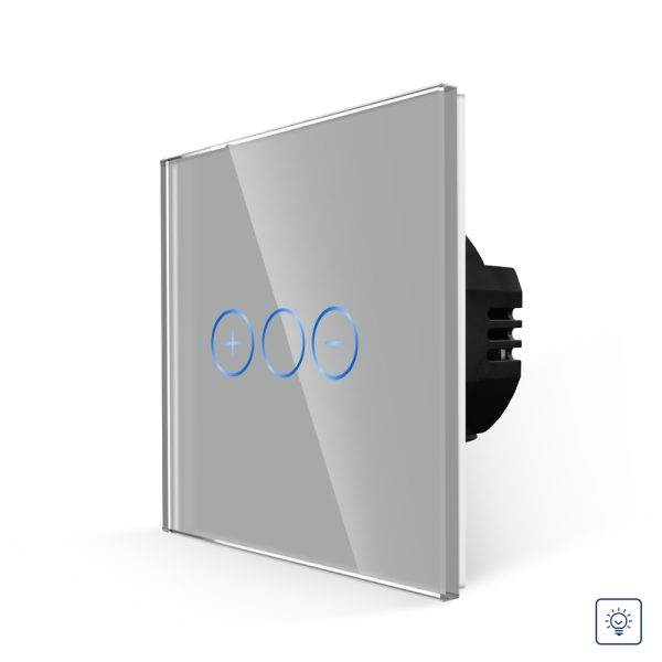 Intrerupator Simplu cu Variator cu Touch din Sticla LUXION