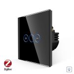Intrerupator Simplu cu Variator cu Touch din Sticla LUXION, protocol Zigbee