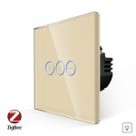 Intrerupator Simplu cu Variator cu Touch din Sticla LUXION, protocol Zigbee