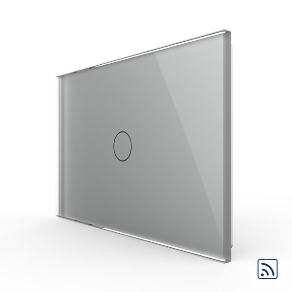 Intrerupator simplu wireless cu touch Livolo din sticla – standard italian