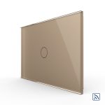 Intrerupator simplu wireless cu touch Livolo din sticla – standard italian