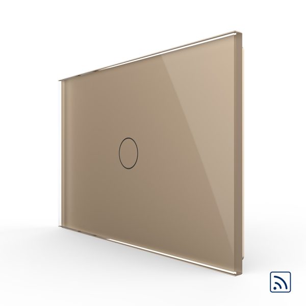 Intrerupator simplu wireless cu touch Livolo din sticla – standard italian