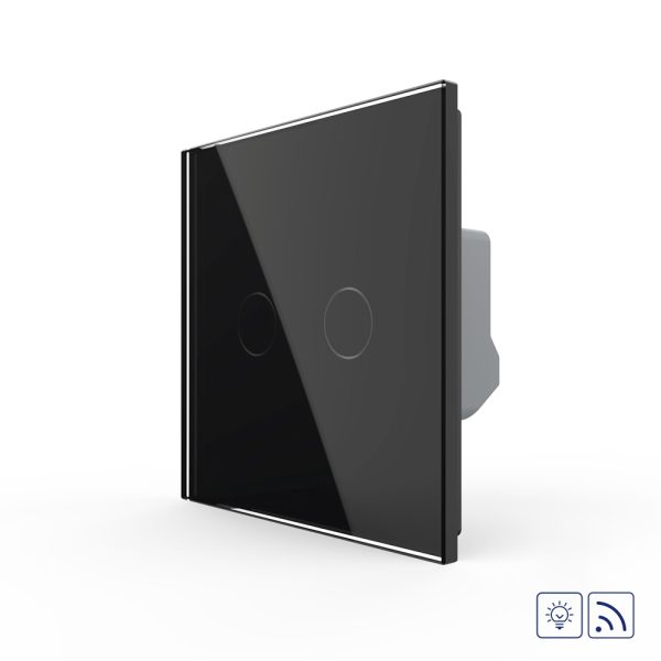 Intrerupator Dublu Wireless si Variator LIVOLO cu Touch Din Sticla – Serie Noua