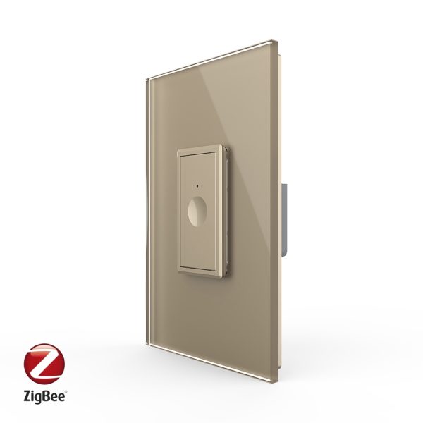 Intrerupator Simplu cu Touch Livolo cu Rama Din Sticla 1M, Zigbee – Serie Noua