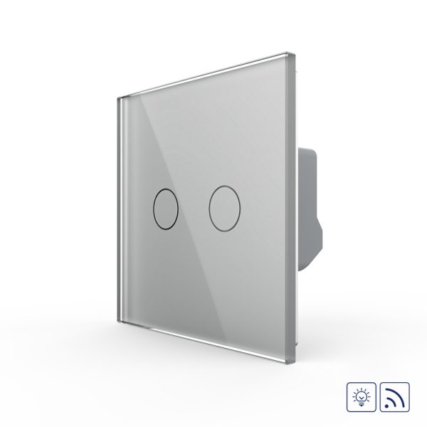 Intrerupator Dublu Wireless si Variator LIVOLO cu Touch Din Sticla – Serie Noua