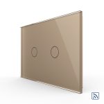 Intrerupator Dublu Wireless cu Touch LIVOLO din Sticla – Serie Noua
