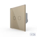 Intrerupator Dublu Wireless si Variator LIVOLO cu Touch Din Sticla – Serie Noua