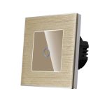 Intrerupator Simplu cu Touch din Sticla si Rama de Aluminiu LUXION