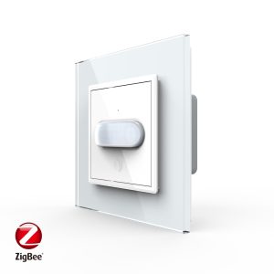 Senzor de Miscare PIR Livolo cu Rama din Sticla, Protocol ZigBee