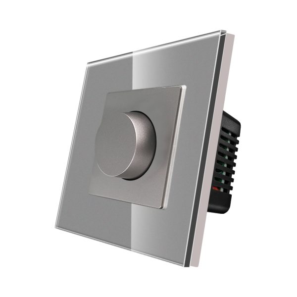 Intrerupator cu Variator Mecanic LUXION cu Rama din Sticla