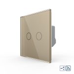 Intrerupator Dublu Cap Scara / Cruce Wireless cu Touch LIVOLO – Serie Noua