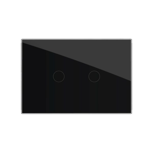 Intrerupator dublu cu touch Livolo din sticla, standard italian – Serie noua