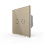 Intrerupator Dublu LIVOLO cu Touch din Sticla Securizata – Serie Noua