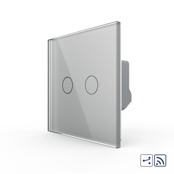 Intrerupator Dublu Cap Scara / Cruce Wireless cu Touch LIVOLO – Serie Noua