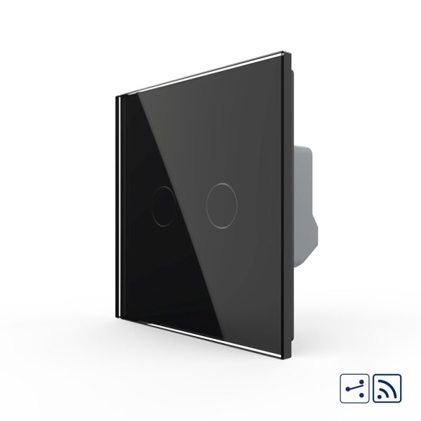 Intrerupator Dublu Cap Scara / Cruce Wireless cu Touch LIVOLO – Serie Noua