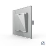 Intrerupator Dublu Mecanic LIVOLO cu Rama din Sticla – Serie Noua