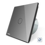 Intrerupator simplu cu revenire contact uscat Livolo cu touch din sticla