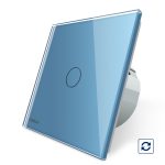 Intrerupator simplu cu revenire contact uscat Livolo cu touch din sticla