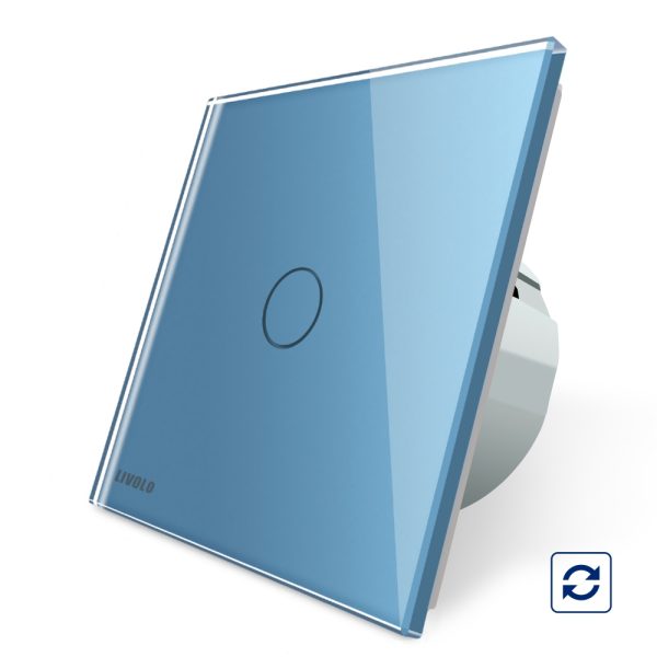 Intrerupator simplu cu revenire contact uscat Livolo cu touch din sticla