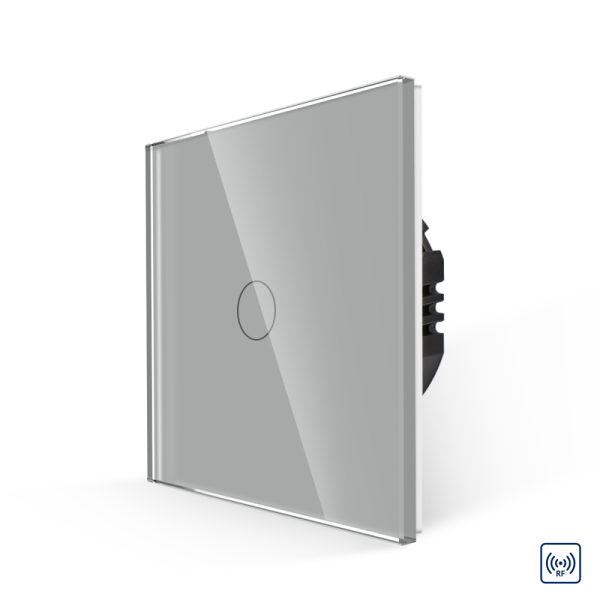 Intrerupator Simplu RF433 cu Touch din Sticla LUXION