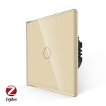 Intrerupator Simplu cu Touch din Sticla LUXION, protocol ZigBee
