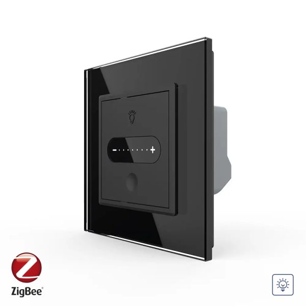 Intrerupator Simplu cu Variator Livolo cu Rama din Sticla, ZigBee – Serie Noua