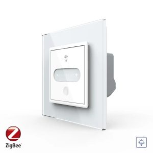 Intrerupator Simplu cu Variator Livolo cu Rama din Sticla, ZigBee – Serie Noua