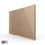 Intrerupator Simplu Wi-Fi cu Touch LIVOLO din Sticla, standard Italian – Serie Noua