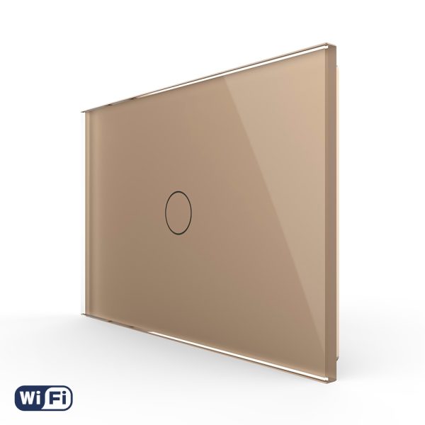 Intrerupator Simplu Wi-Fi cu Touch LIVOLO din Sticla, standard Italian – Serie Noua