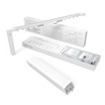 Kit sina electrica LUXION 5.2 m pentru draperii si perdele, Telecomanda, Control telefon, Wi-Fi