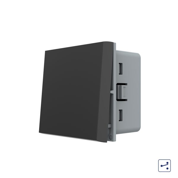 Modul Intrerupator Simplu Mecanic Cap Cruce, 2 Module – Serie Noua
