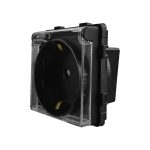 Modul Priza Simpla cu Protectie Fara Rama Din Sticla LUXION